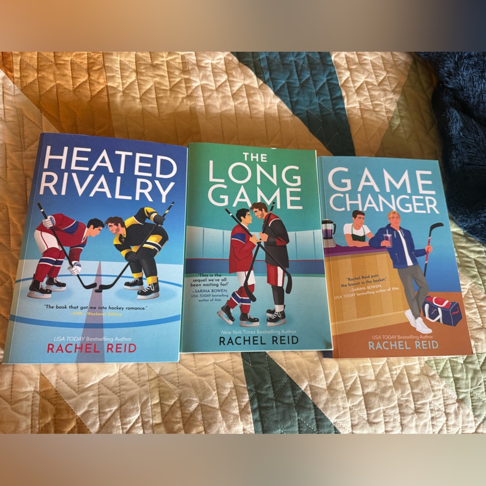 Game Changer / The Long Game / Heated Rivalry - almost new Paperback Set